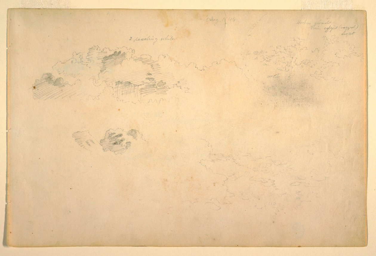 Rajz, Felhők, 1844 alkotó: Frederic Edwin Church