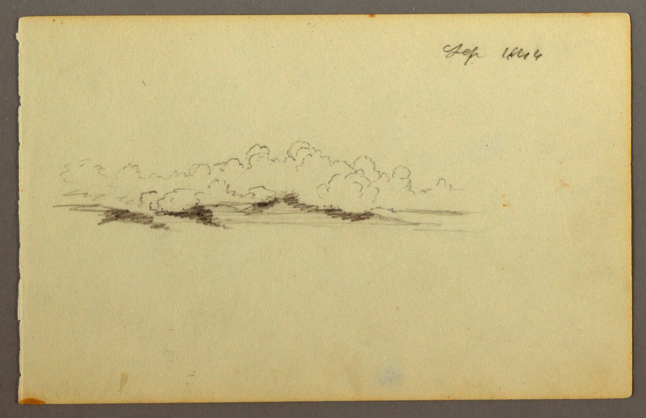 Rajz, Felhők, 1844 alkotó: Frederic Edwin Church