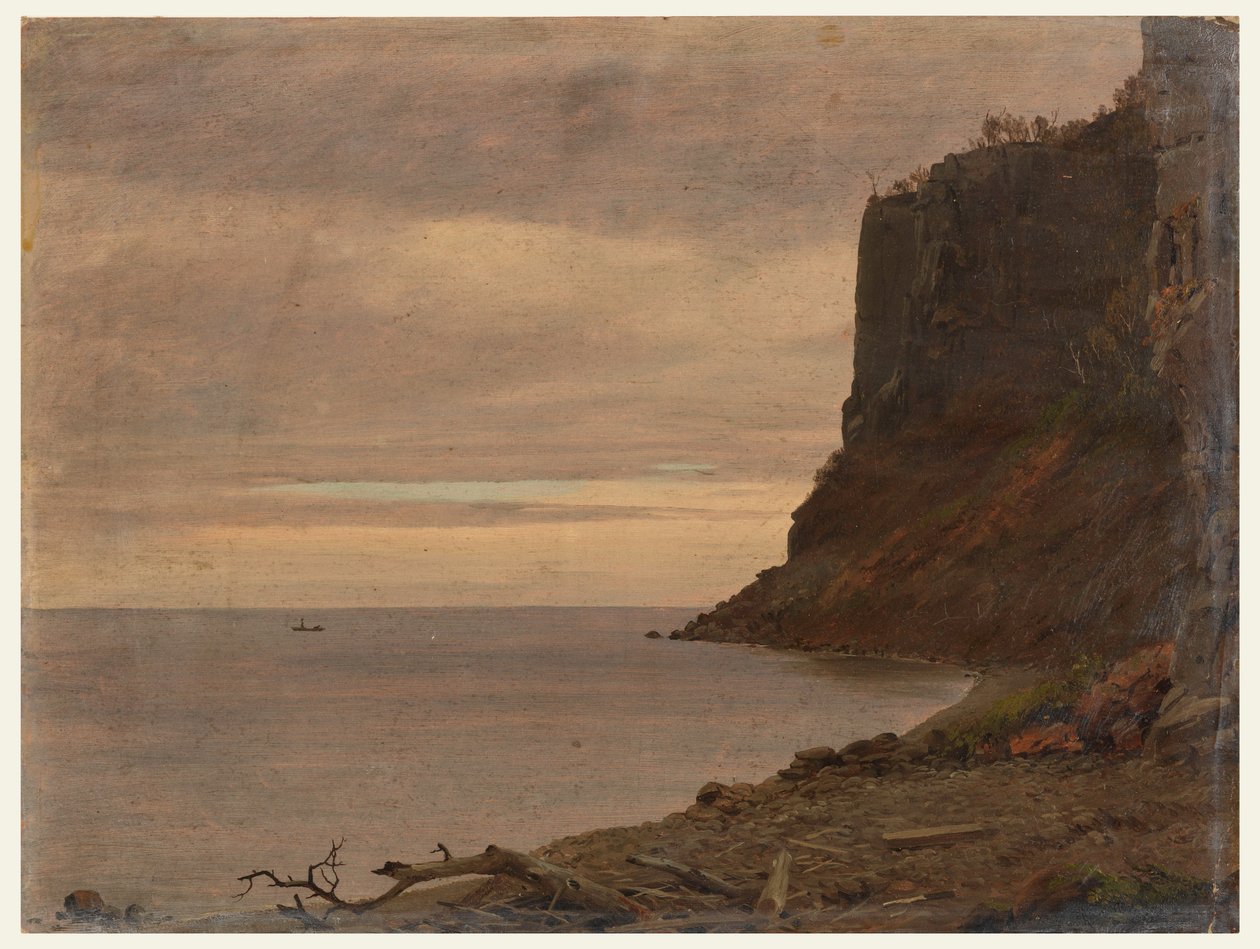 Rajz, Grand Manan-sziget partja, Kanada, 1851. augusztus vagy szeptember alkotó: Frederic Edwin Church
