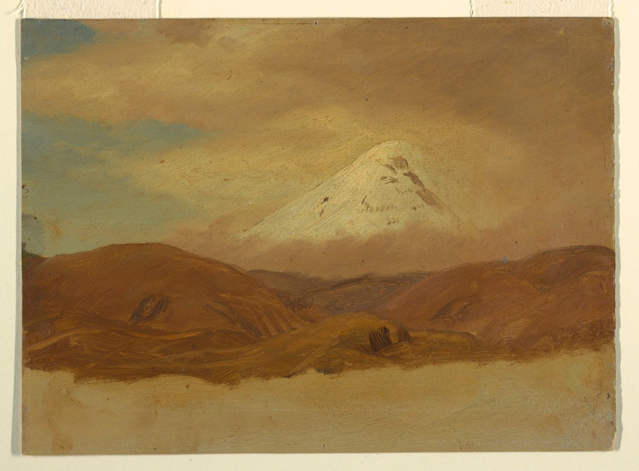 Rajz, Ecuador, Chimborazo hegy, 1853 alkotó: Frederic Edwin Church