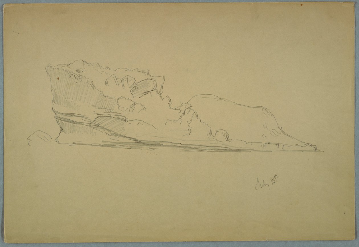 Rajz, úszó jéghegy, 1859. július 15. alkotó: Frederic Edwin Church