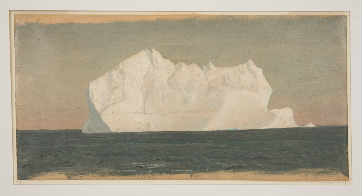 Rajz, úszó jéghegy, 1859. június vagy július alkotó: Frederic Edwin Church