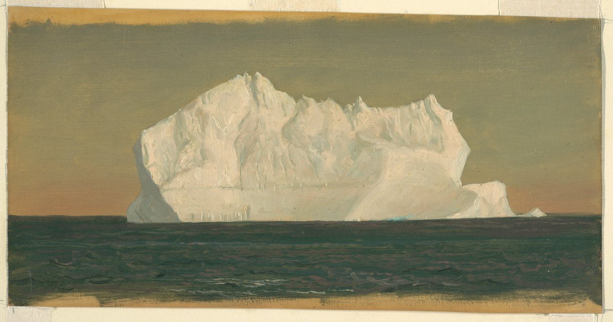Rajz, úszó jéghegy, 1859. június vagy július alkotó: Frederic Edwin Church