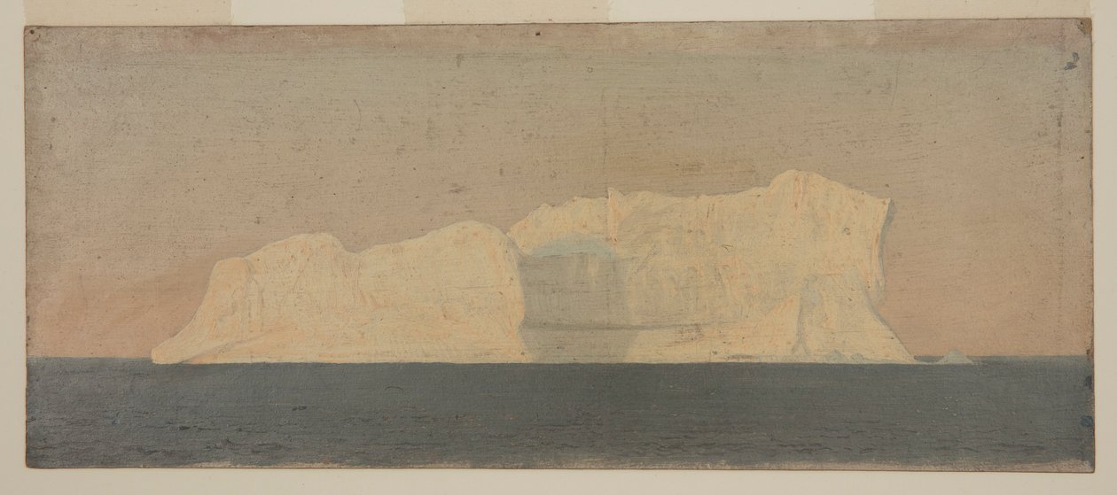 Rajz, úszó jéghegy, Labrador, 1859. június vagy július alkotó: Frederic Edwin Church