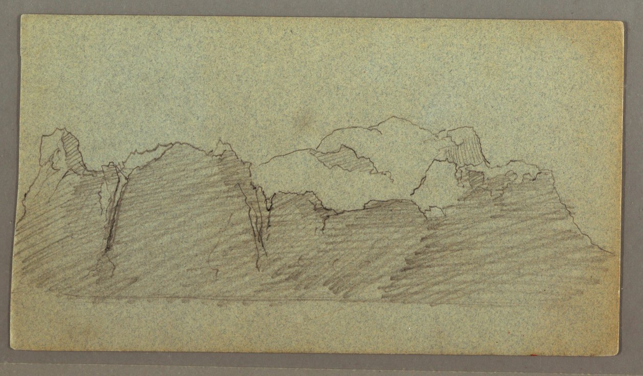 Rajz, úszó jéghegy, valószínűleg 1874 júniusában alkotó: Frederic Edwin Church