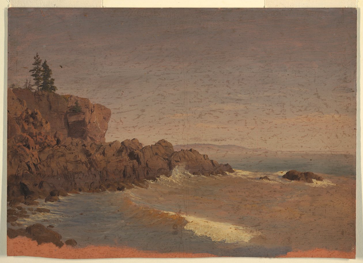Rajz, Grand Manan-sziget, Kanada, 1850 körül. alkotó: Frederic Edwin Church