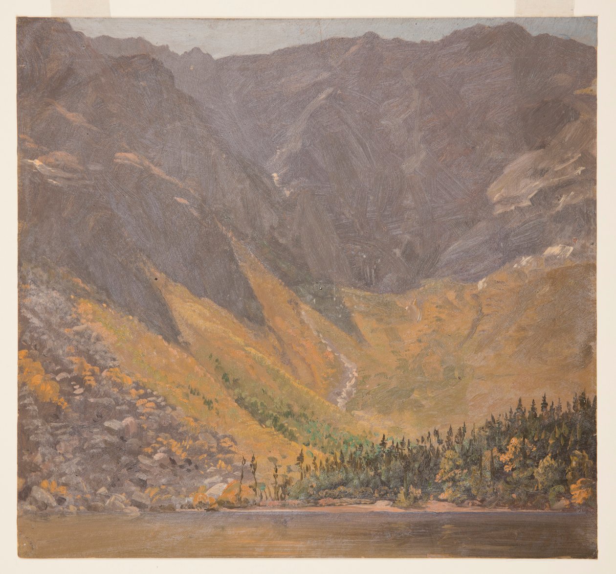 Rajz, Great Basin, Mount Katahdin, Maine, 1878 előtt alkotó: Frederic Edwin Church