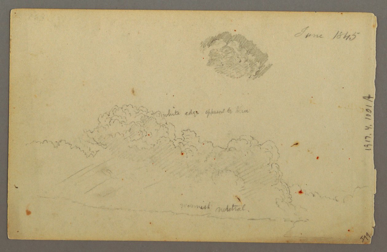 Rajz, Hill tartományok, 1844 alkotó: Frederic Edwin Church