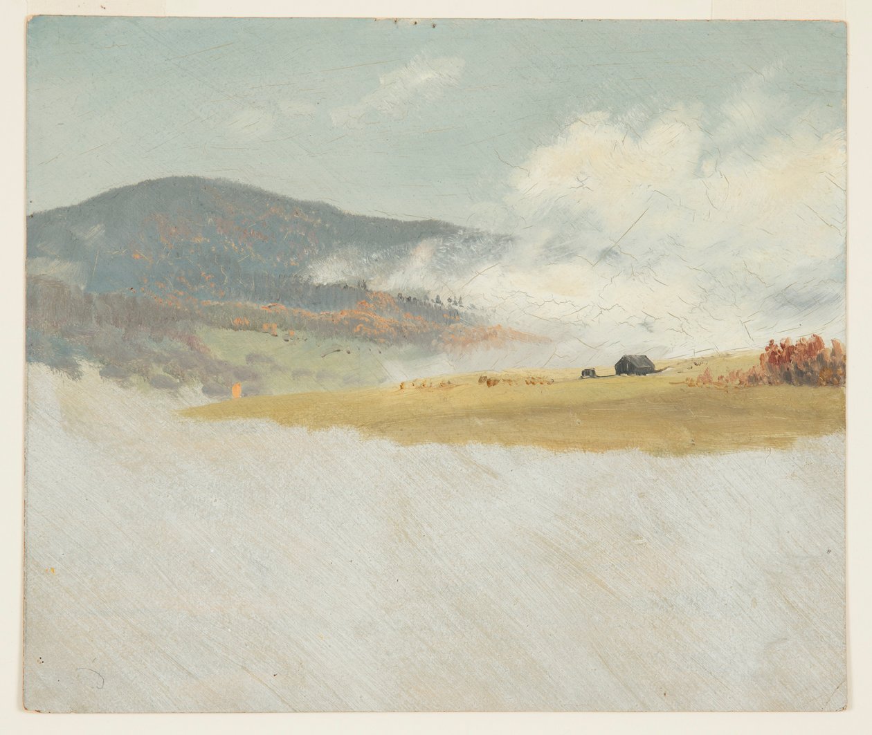 Rajz, Dombvidéki tájak, 1865-75 alkotó: Frederic Edwin Church