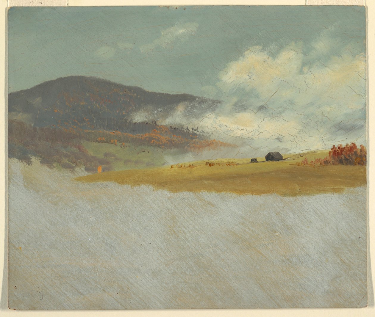 Rajz, Dombvidéki tájak, 1865-75 alkotó: Frederic Edwin Church