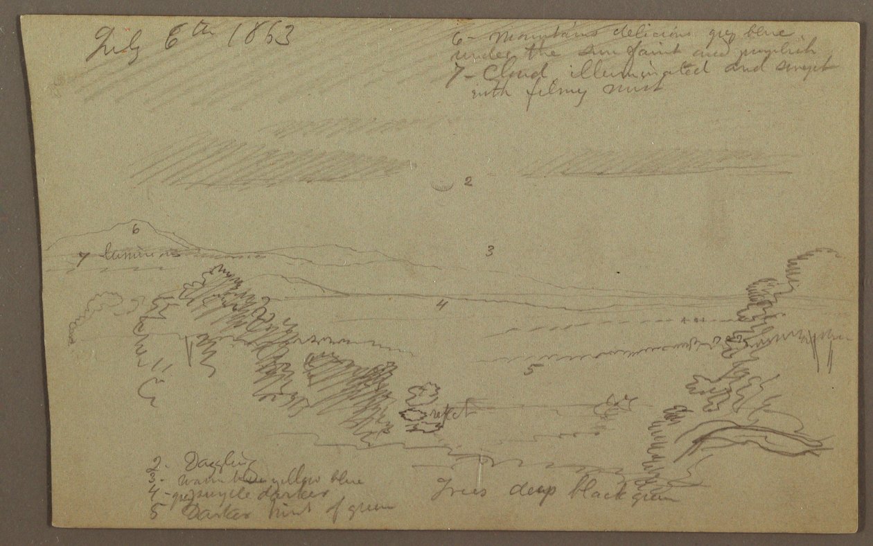 Rajz, Hudson-völgy, 1863 alkotó: Frederic Edwin Church