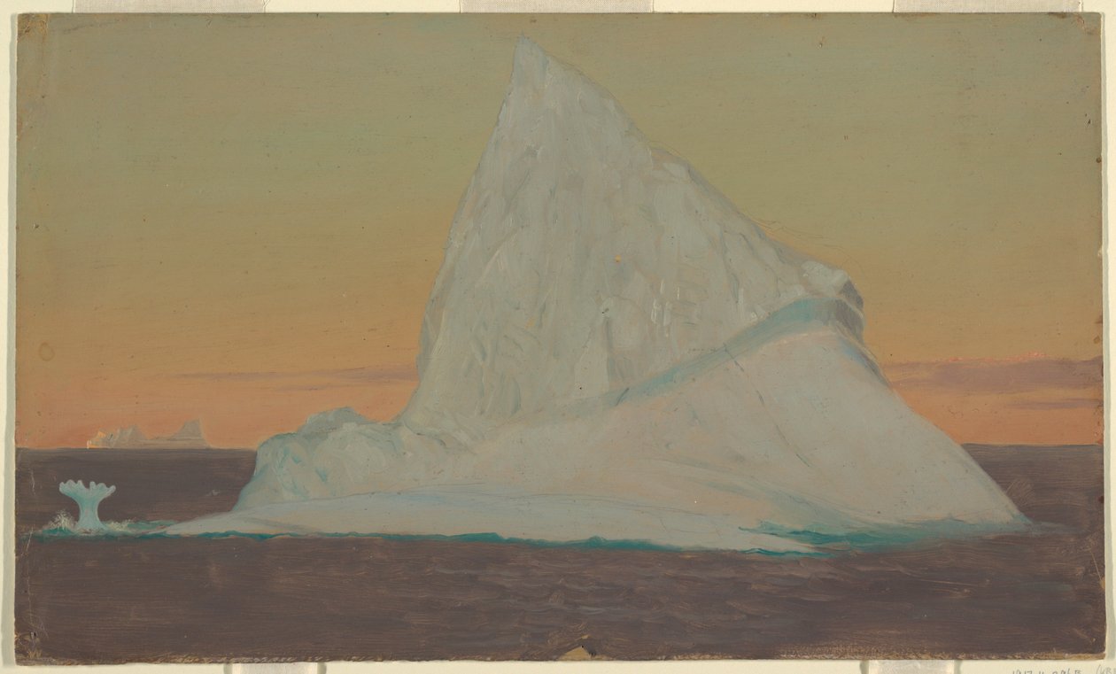 Rajz, Jéghegy és jégvirág, 1859 június vagy július alkotó: Frederic Edwin Church
