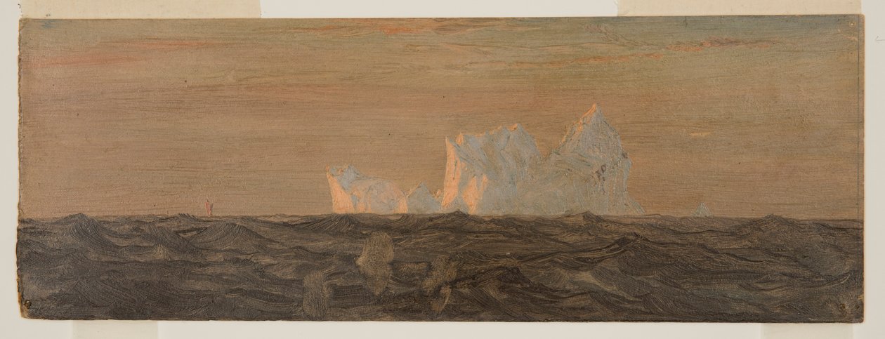 Rajz, Jéghegyek, 1859 június vagy július alkotó: Frederic Edwin Church