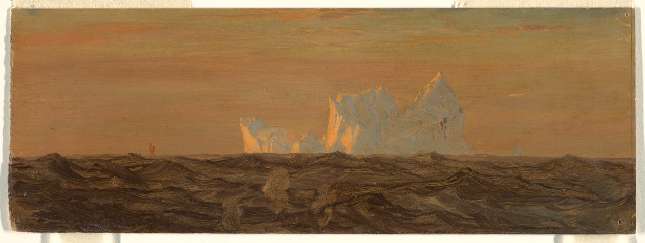 Rajz, Jéghegyek, 1859 június vagy július alkotó: Frederic Edwin Church