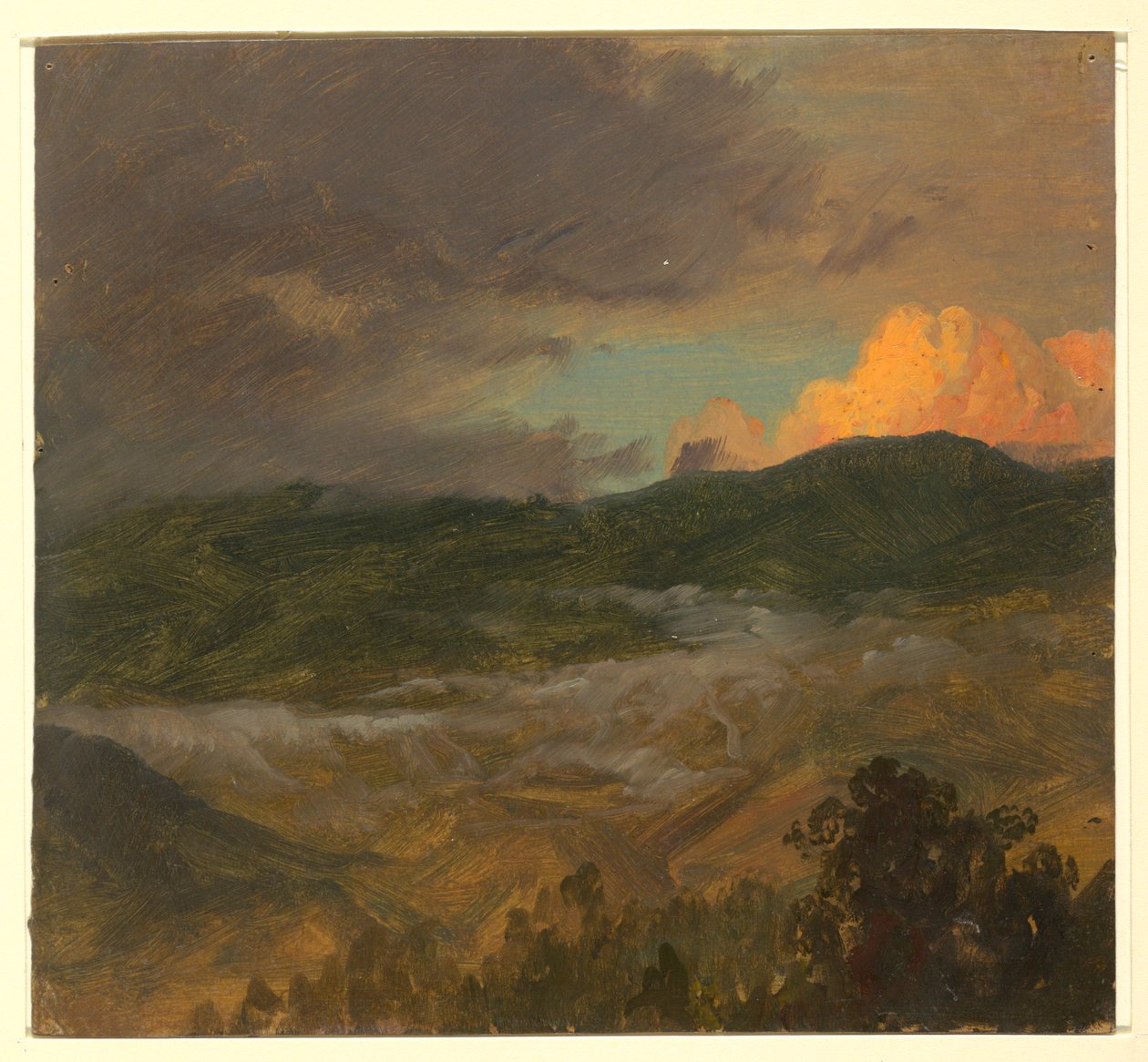 Rajz, tájkép, 1865 alkotó: Frederic Edwin Church