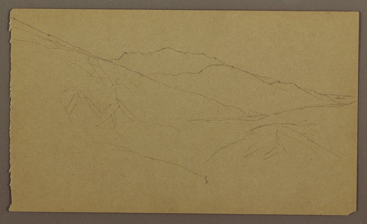 Rajz, Tájkép, 1865. május-augusztus alkotó: Frederic Edwin Church