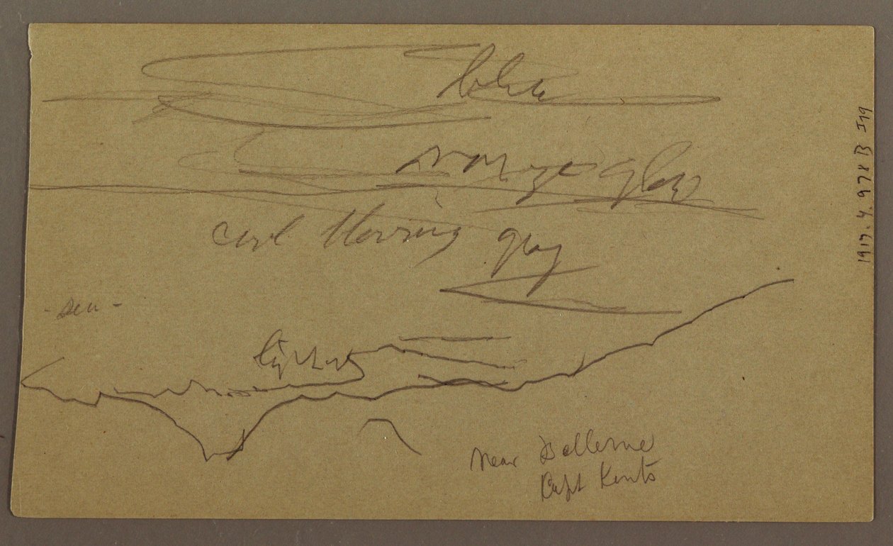 Rajz, Tájkép, 1865. május-augusztus alkotó: Frederic Edwin Church