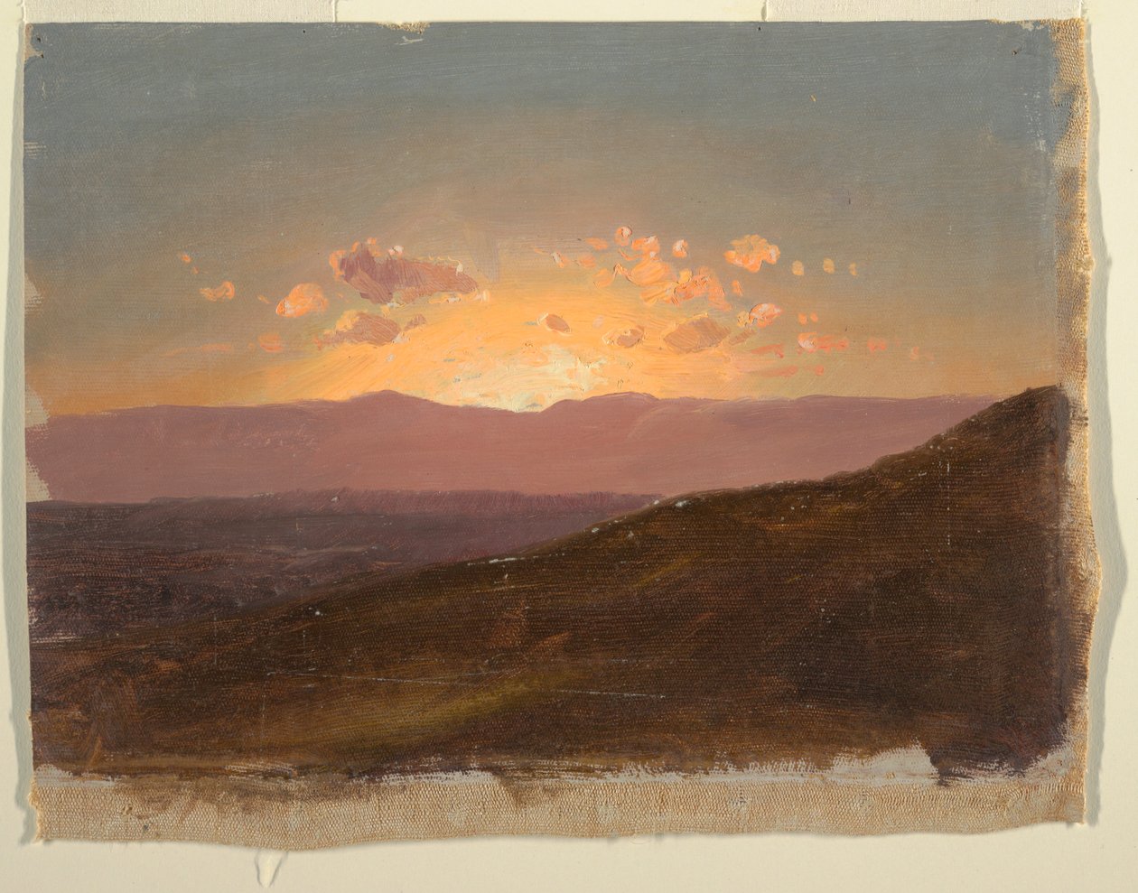 Rajz, A Hudson-völgyre nézve, 1867. augusztus 14.  alkotó: Frederic Edwin Church