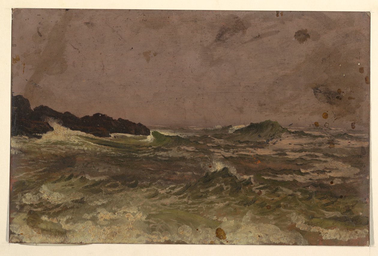 Rajz, Maine partjai, 1845-50 alkotó: Frederic Edwin Church