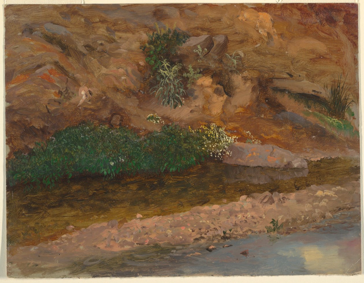 Rajz, patakpart, 1860-70 alkotó: Frederic Edwin Church