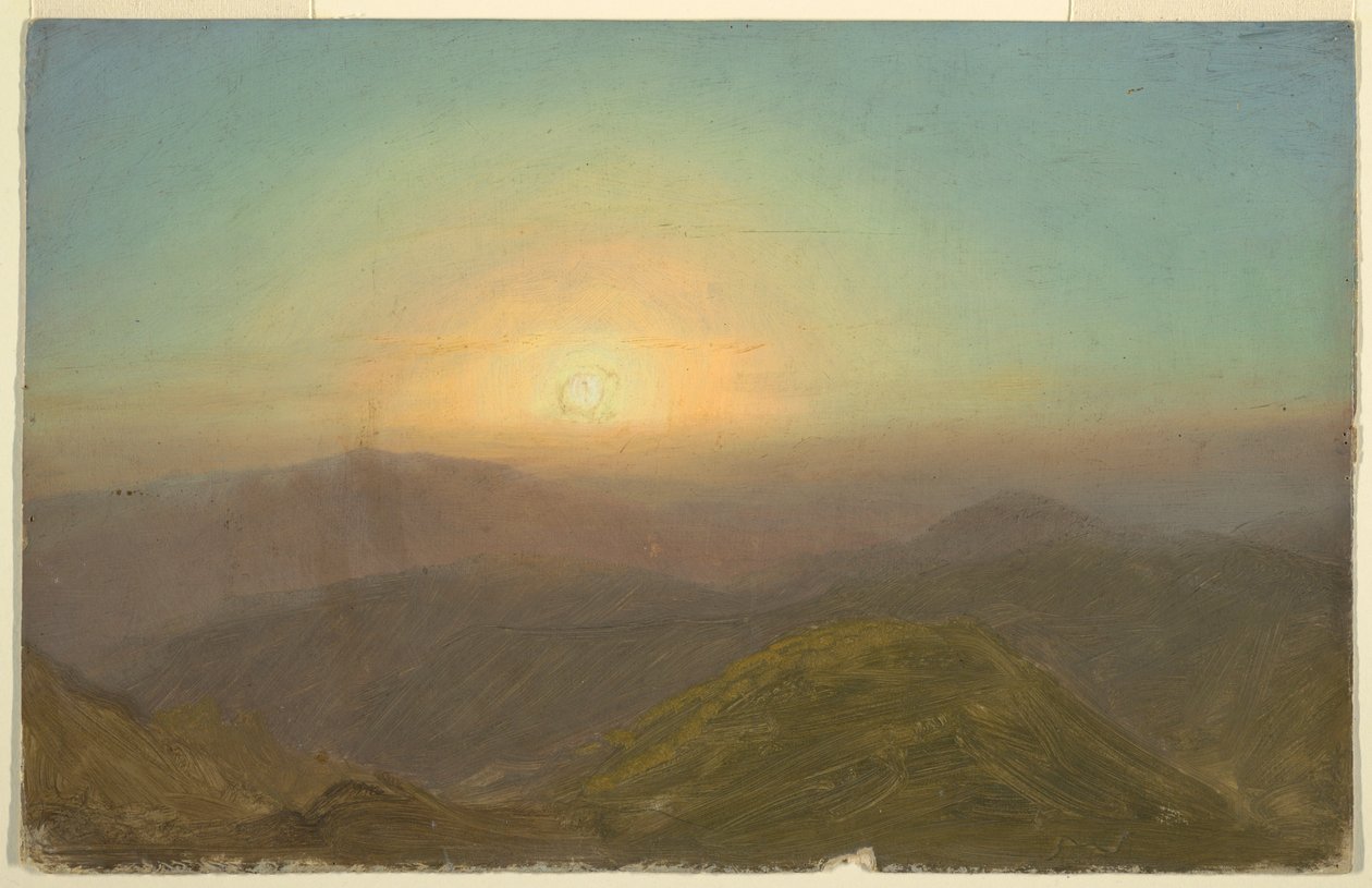 Rajz, Reggeli táj, 1865 alkotó: Frederic Edwin Church