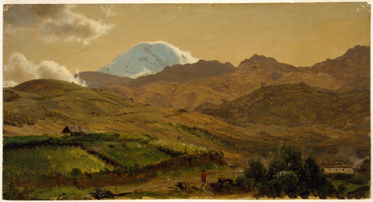 Rajz, Chimborazo-hegy, Ecuador, 1857 alkotó: Frederic Edwin Church