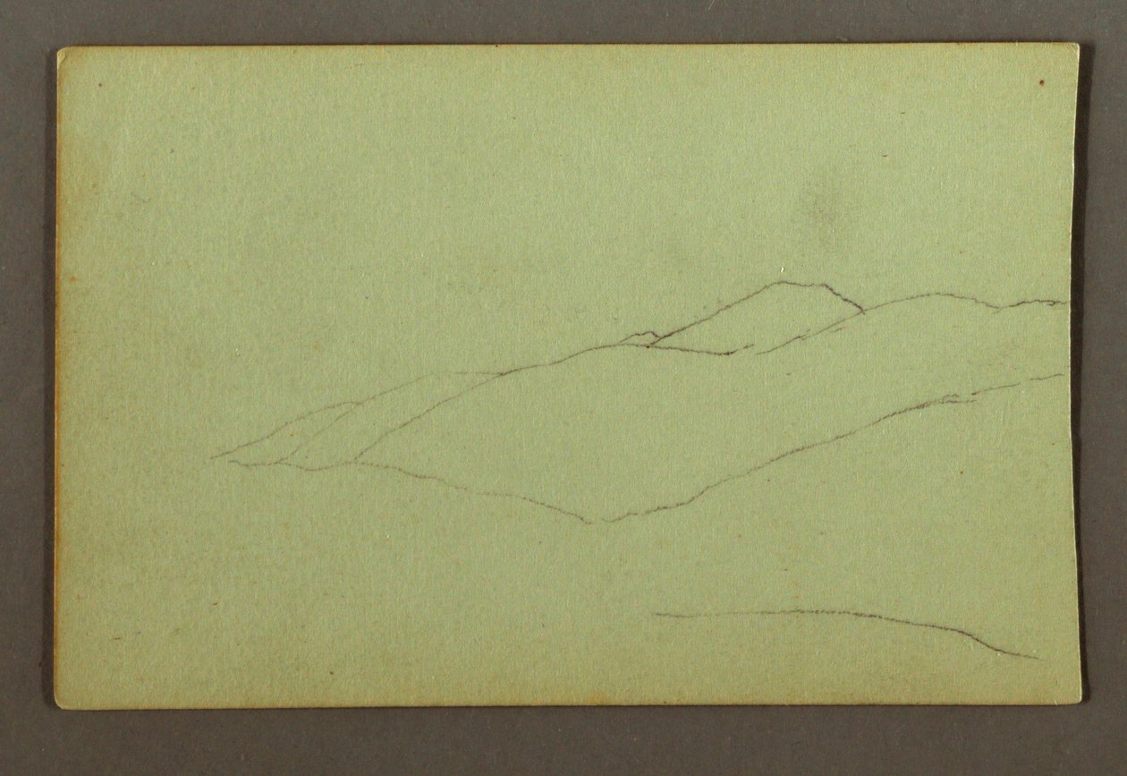 Rajz, Hegyhát, valószínűleg 1856 alkotó: Frederic Edwin Church