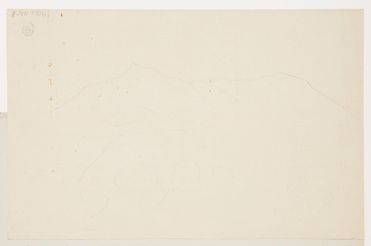 Rajz, Katadhin-hegy, Maine, 1870-78 alkotó: Frederic Edwin Church