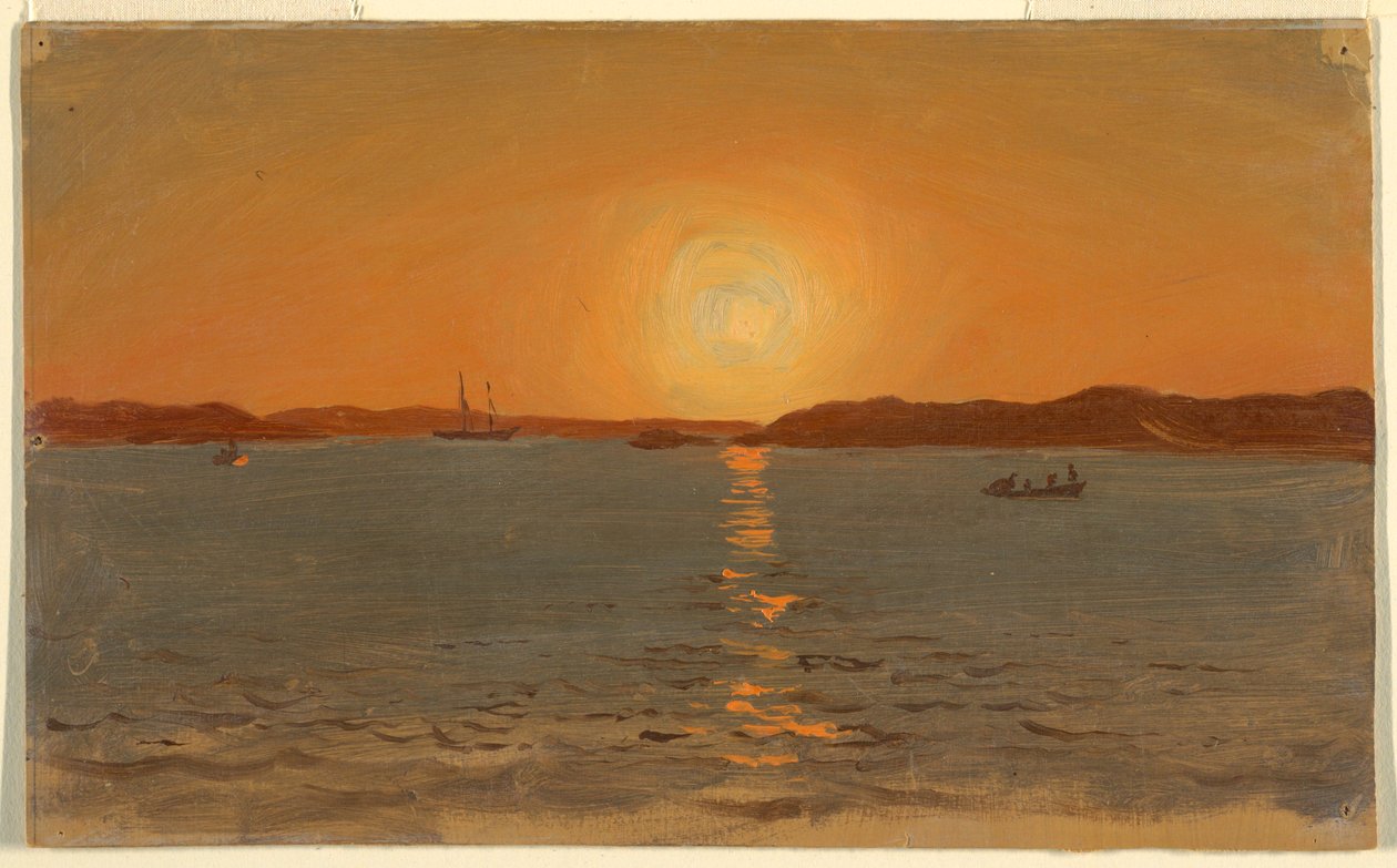 Rajz, Új-Fundland, Macskafej, 1859. június alkotó: Frederic Edwin Church