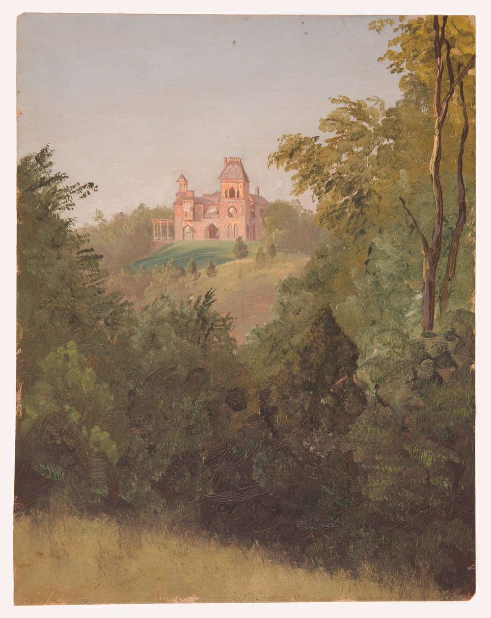 Rajz, Olana délnyugatról, 1872 körül. alkotó: Frederic Edwin Church