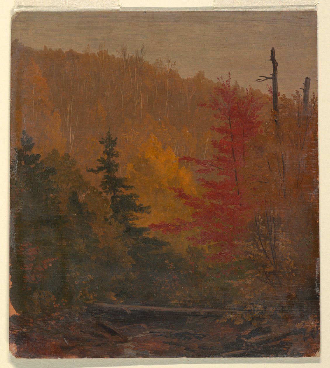 Rajz, Valószínűleg Katahdin közelében, 1865-70 őszén, 1865-70 alkotó: Frederic Edwin Church