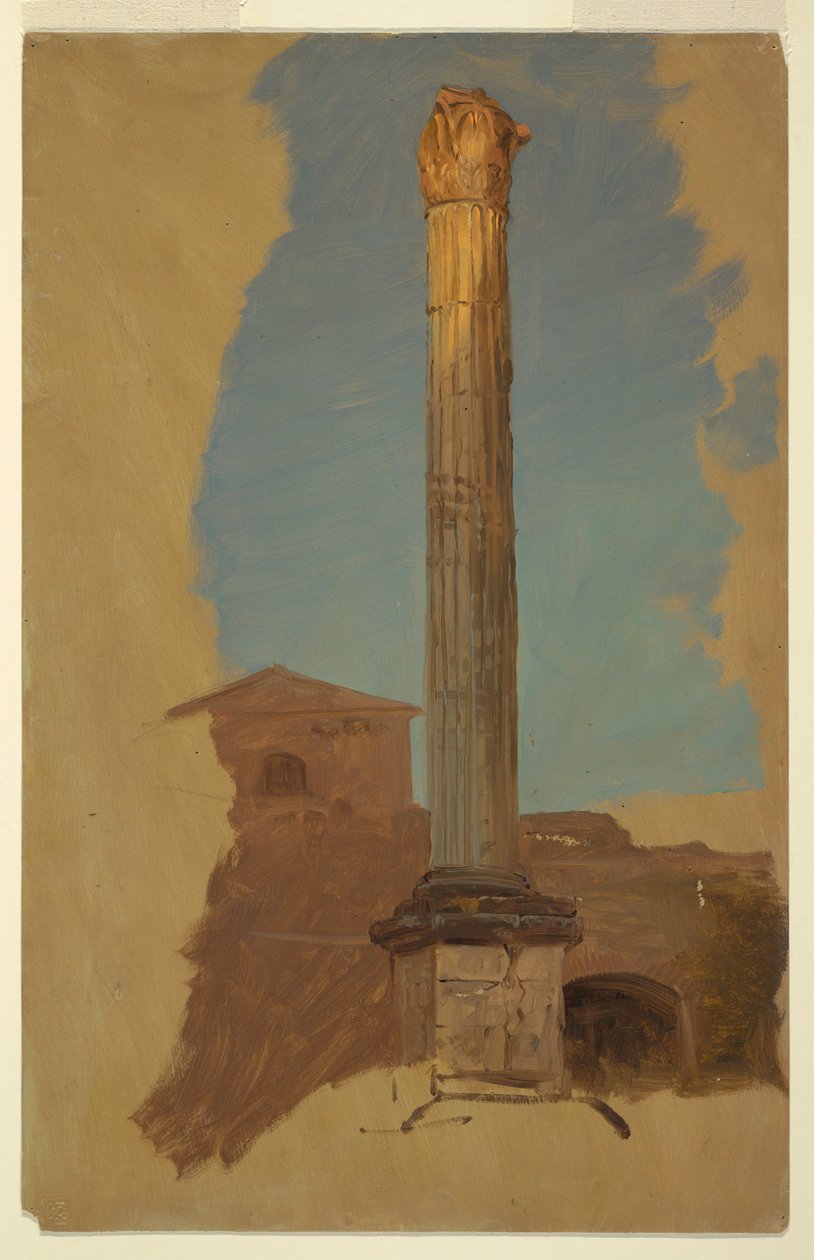 Rajz, Róma, klasszikus oszlop, 1868-69 alkotó: Frederic Edwin Church