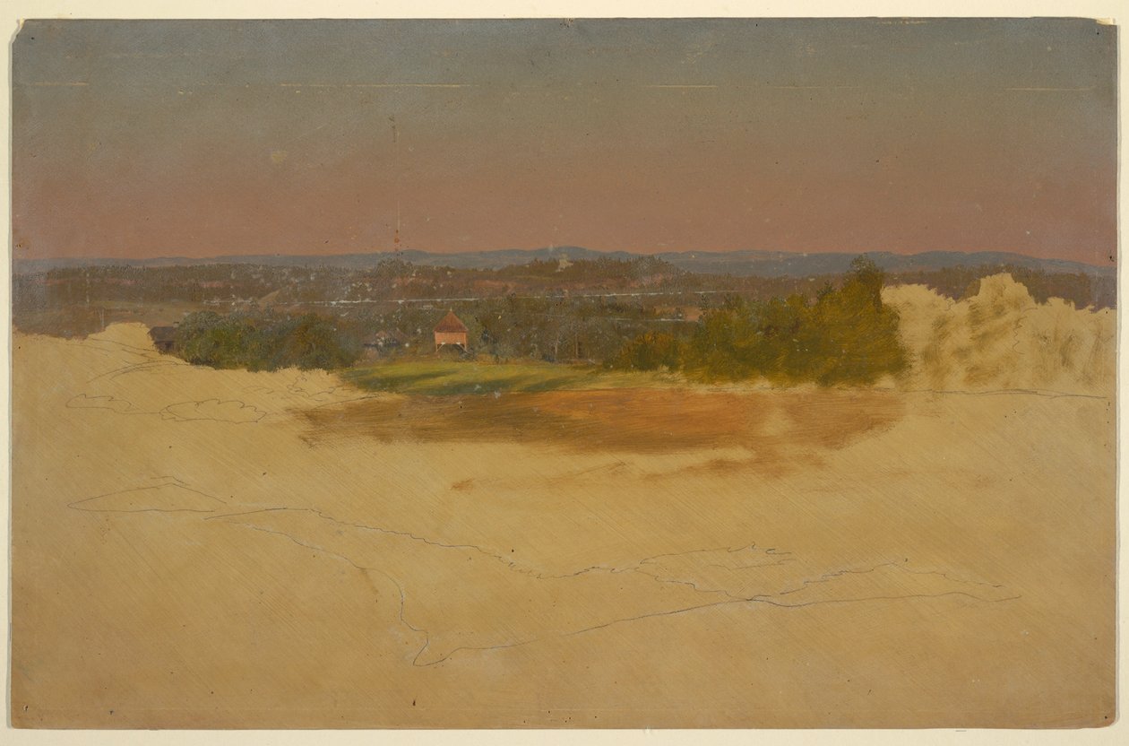 Rajz, Dél-amerikai táj, 1857 alkotó: Frederic Edwin Church
