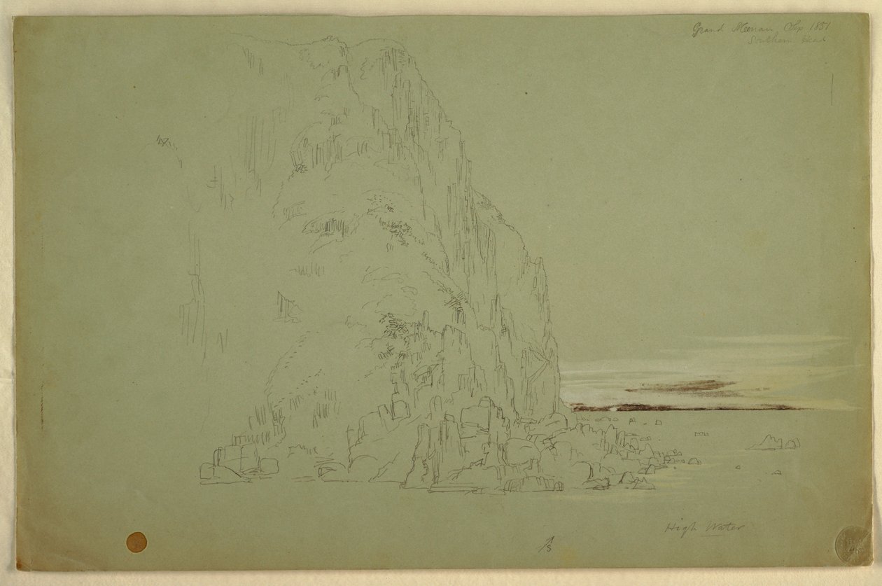 Rajz, "Déli fej", 1851 alkotó: Frederic Edwin Church
