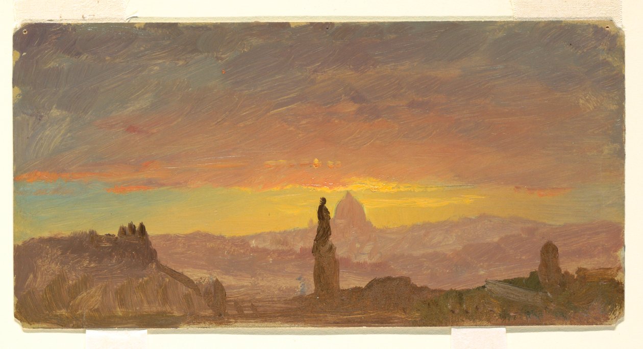 Rajz, Szent Péter templom, Róma, 1868-69, látható, 1868-69 alkotó: Frederic Edwin Church