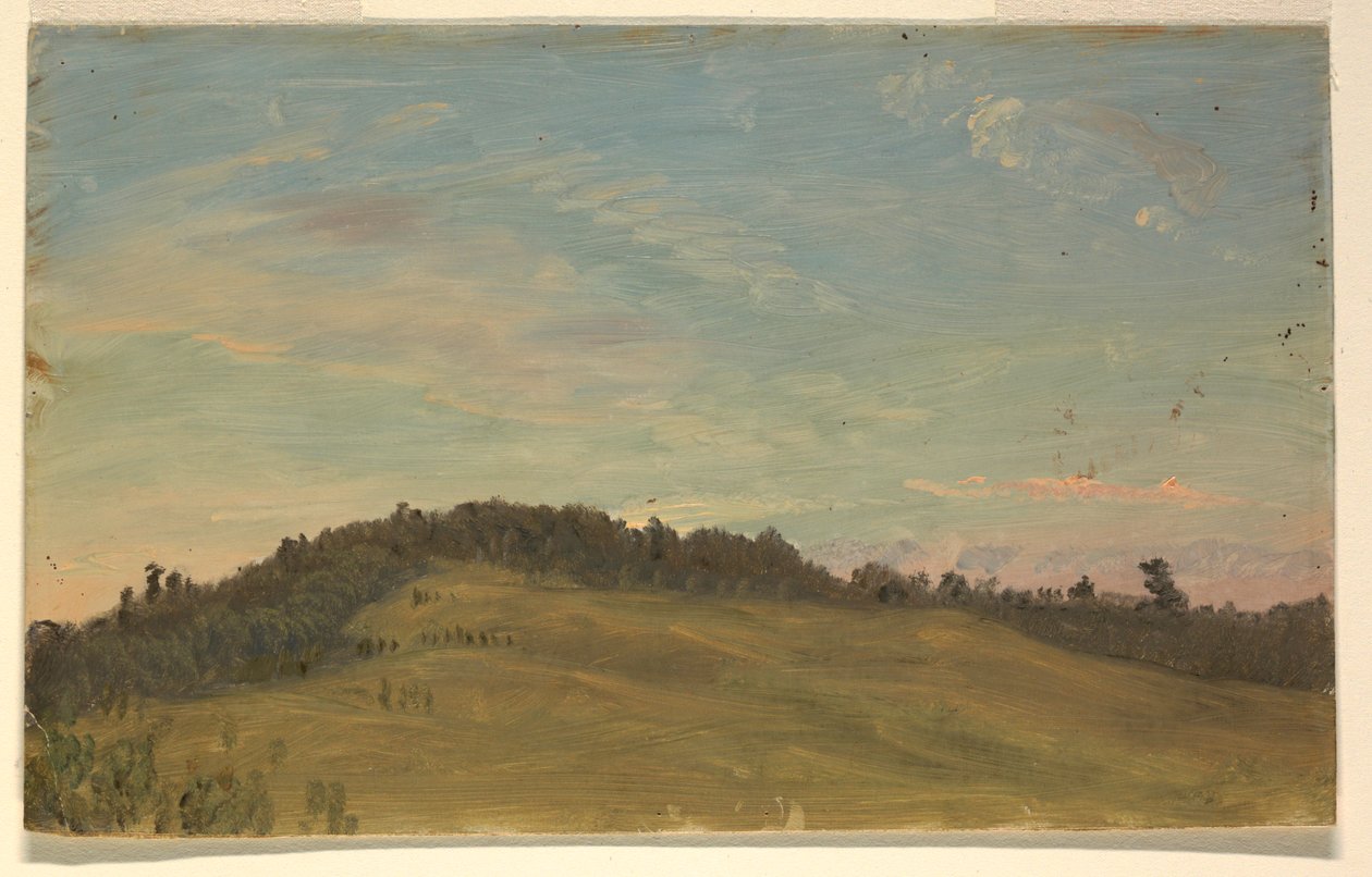 Rajz, Nyári táj, 1870-80 alkotó: Frederic Edwin Church