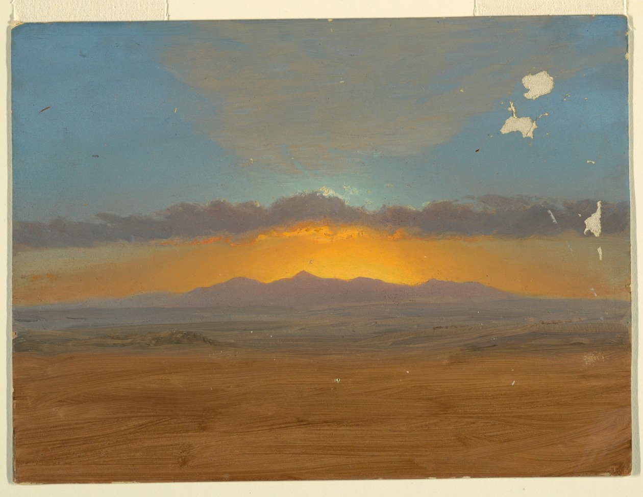 Rajz, naplemente, 1865-66 alkotó: Frederic Edwin Church