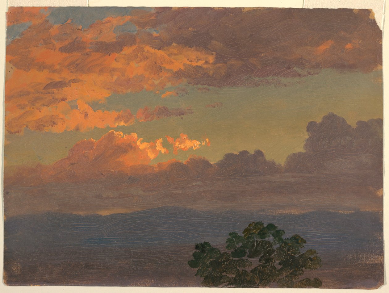 Rajz, naplemente, 1865 alkotó: Frederic Edwin Church
