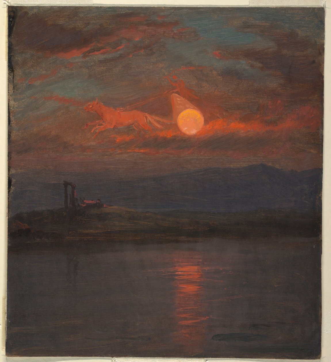Rajz, A Nap szekere fantázia, valószínűleg 1868-69 alkotó: Frederic Edwin Church