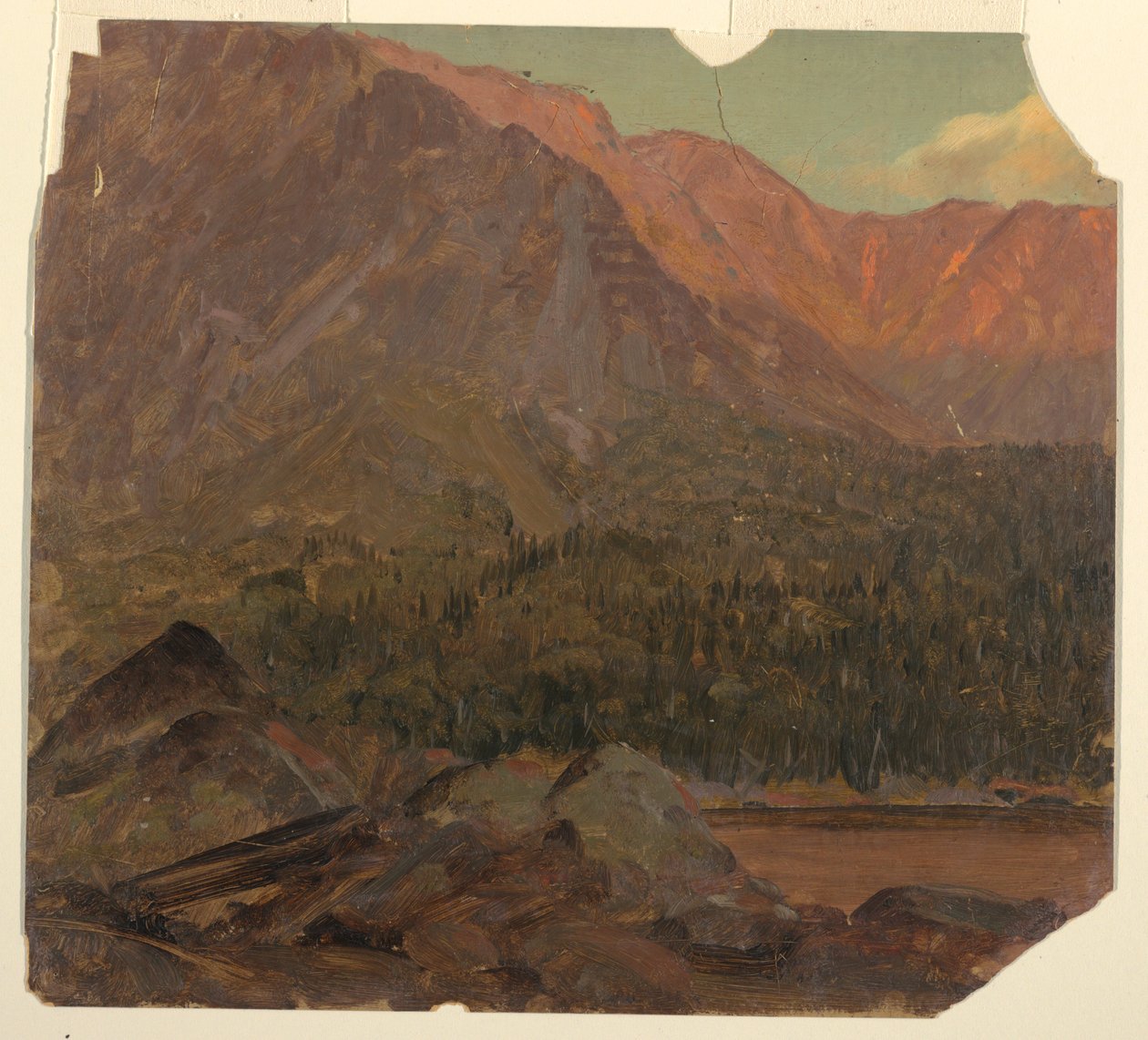 Rajz, A Nagy Katahdin medencéje, Maine, 1860-70 alkotó: Frederic Edwin Church