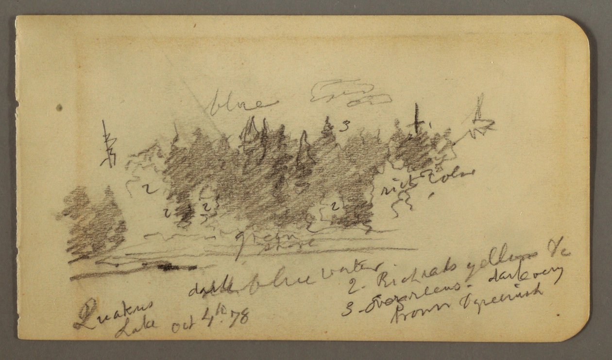 Rajz, Erdős part, 1878 alkotó: Frederic Edwin Church