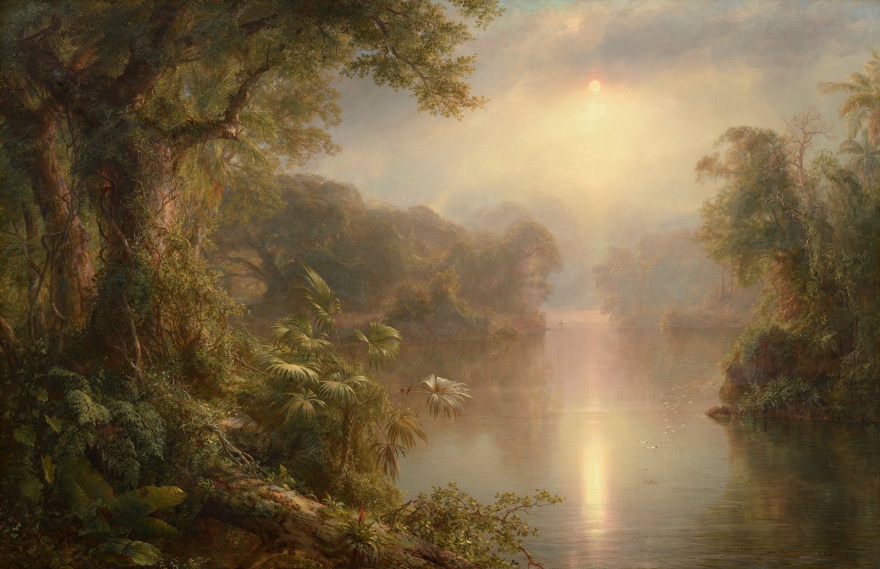 El Rio de Luz (A fény folyója) alkotó: Frederic Edwin Church