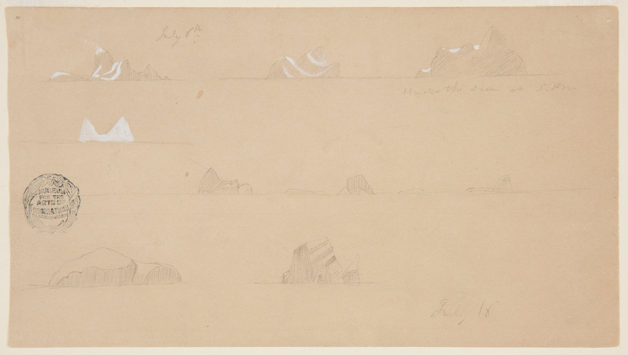 Lebegő jéghegyek alkotó: Frederic Edwin Church