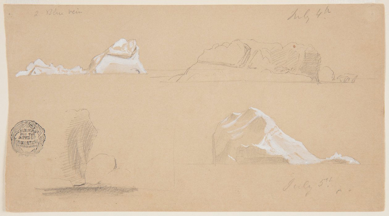 Lebegő jéghegyek alkotó: Frederic Edwin Church