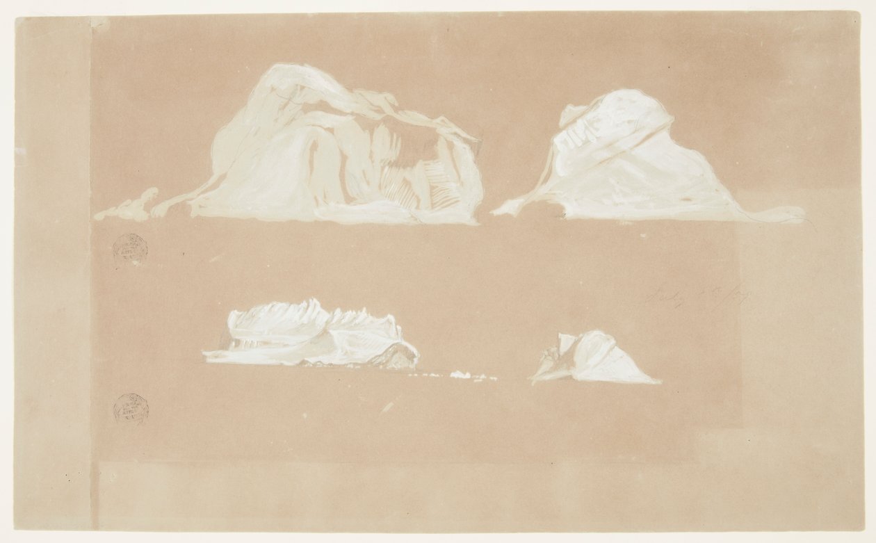 Lebegő jéghegyek alkotó: Frederic Edwin Church
