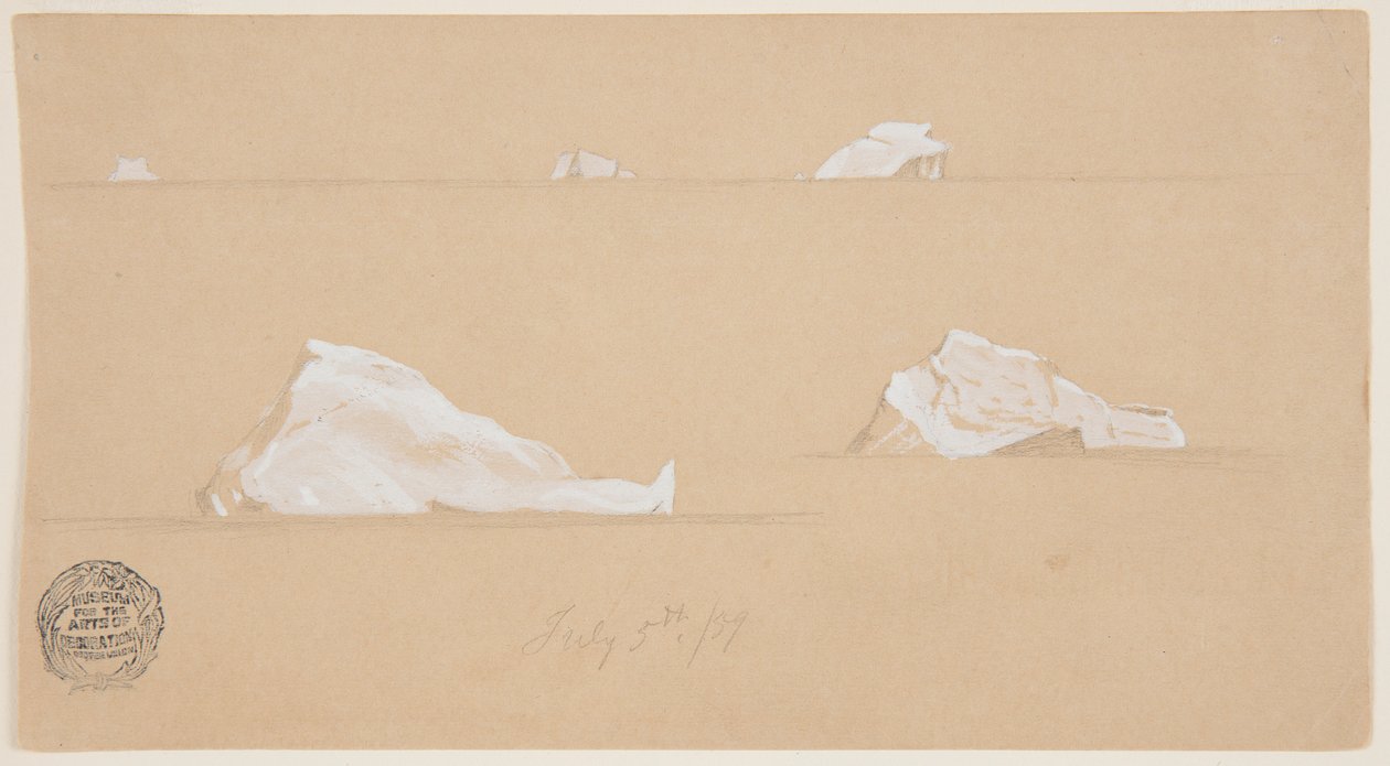 Lebegő jéghegyek alkotó: Frederic Edwin Church