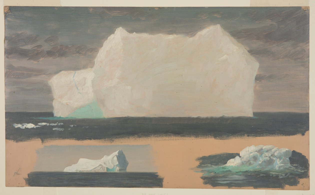 Lebegő jéghegyek Twillingate közelében, Új-Fundlandban alkotó: Frederic Edwin Church
