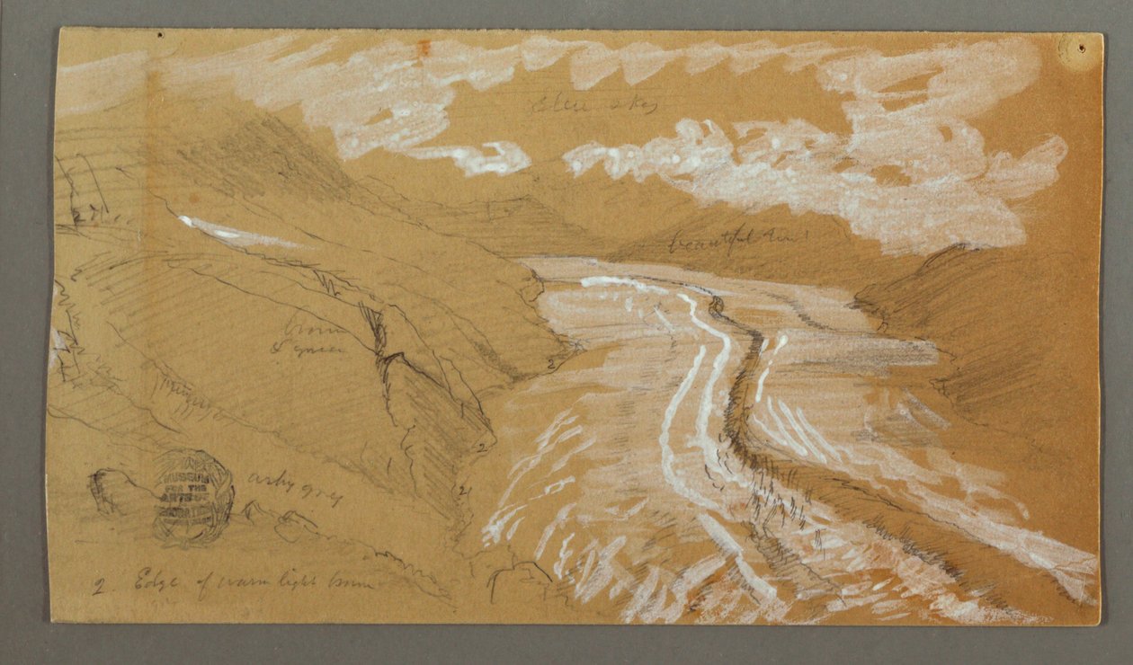 Nagy Aletsch-gleccser, Berni-Alpok, Svájc alkotó: Frederic Edwin Church