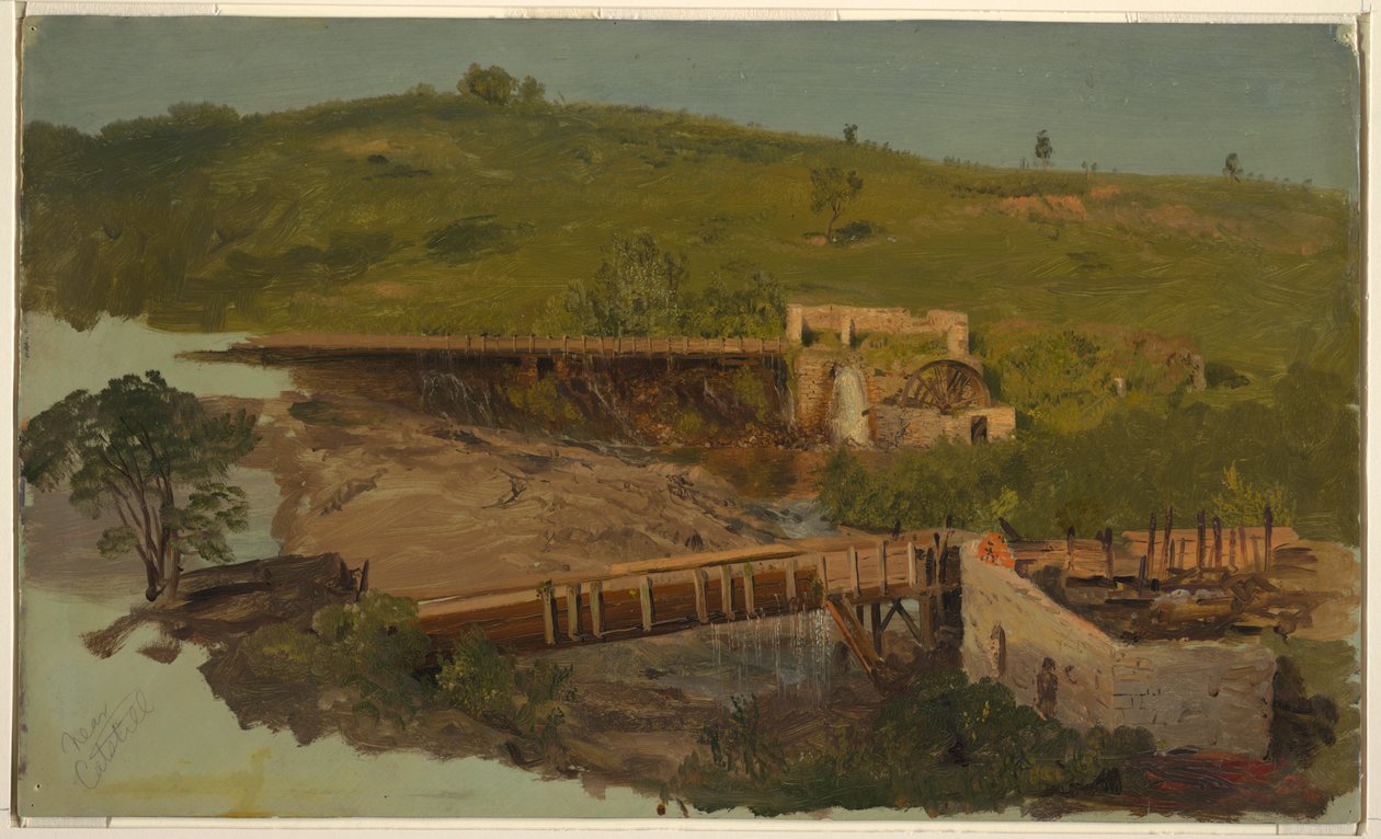 Hill viaduktokkal és rommalmokkal, Catskill közelében, New York államban alkotó: Frederic Edwin Church