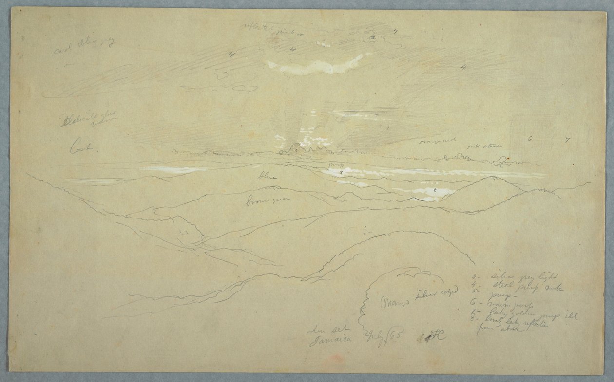 Táj naplementekor, Jamaica alkotó: Frederic Edwin Church